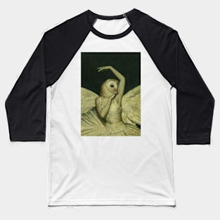 Barn Owl Ballerina Baseball T-Shirt